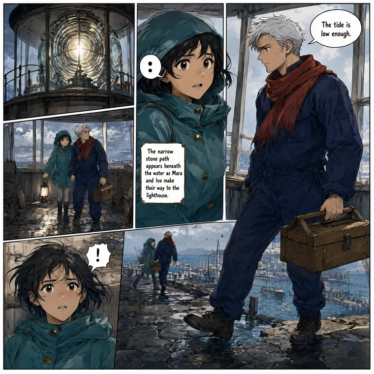 Sample manga page 4 with Mara and Ivo