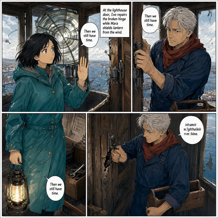 Sample manga page 5 with Mara and Ivo